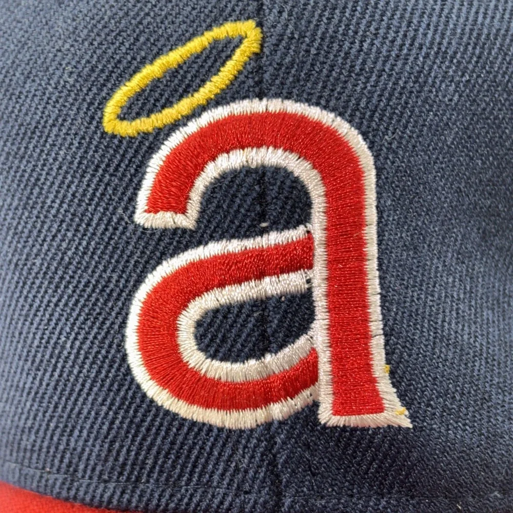 Los Angeles Angels 50th Anniversary Sixthman Promo Baseball Cap Hat Lowercase a